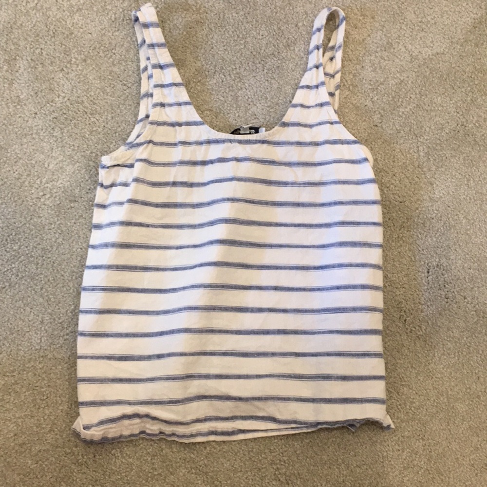 Madewell Linen Striped Tank